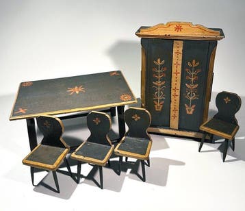Volkskunst - Speelgoed meubels Bauernmöbel Miniaturen
