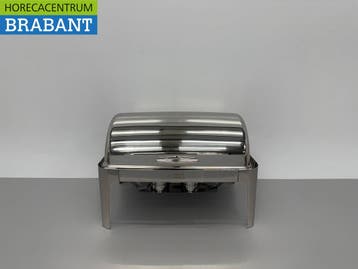 HCB Chafing Dish Rolltop RVS – 9 liter – 2 x 1/2 GN Horeca, Articles professionnels, Horeca | Équipement de cuisine, Ophalen of Verzenden