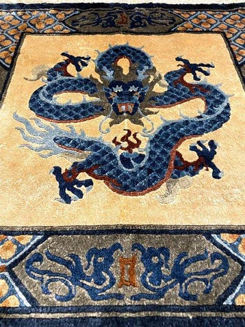 China - Tapijt - 64 cm - 62 cm - Zijde op zijde, Huis en Inrichting, Nieuw
