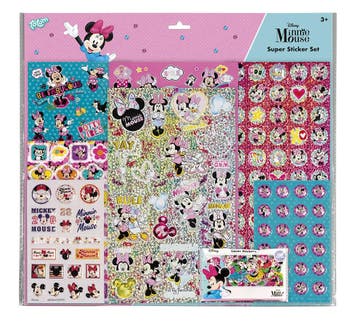Minnie Mouse Stickerset 12 delig, Verzenden, Nieuw