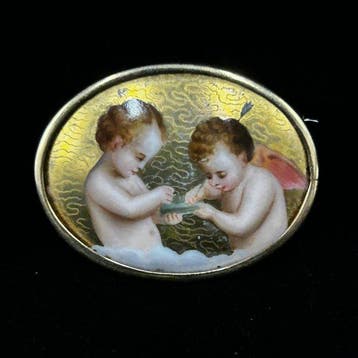 Broche - 18 karaat Geel goud