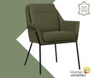 Leren eetkamerstoel Mix - Toledo Olive (olijf/goen) - Poten, Huis en Inrichting, Stoelen, Overige kleuren, Bohemian, Industrieel, Modern, Scandinavisch
