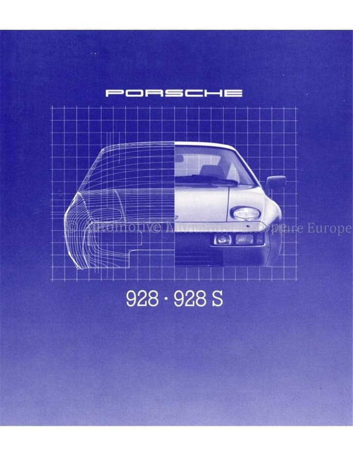 1980 PORSCHE 928 S BROCHURE DUITS, Livres, Autos | Brochures & Magazines