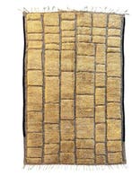 Handwoven Moroccan Beni Ouarain Rug – Contemporary Geometric