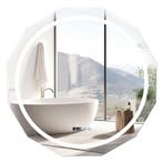 2dekans | Coast LED-Badkamerspiegel 76x76 cm Zilver/Wit met, Huis en Inrichting, Ophalen of Verzenden, Nieuw