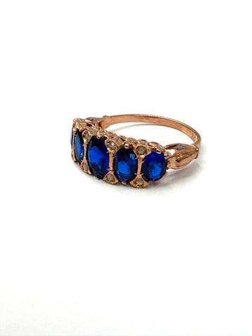 Zonder minimumprijs - Ring - 9 kt. Roségoud, Zilver Spinel -, Nieuw
