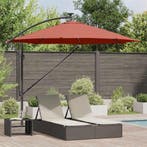 vidaXL Parasol Terracotta 294 x 294 x 248 cm Polyester en, Verzenden