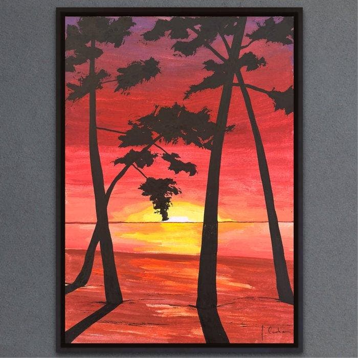 frederic Cadiou - Cap Coz sunrise, Antiek en Kunst, Kunst | Schilderijen | Modern