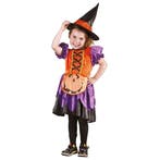 Halloween Heks Kostuum Pompoen Kind 3/4 jaar, Verzenden, Nieuw