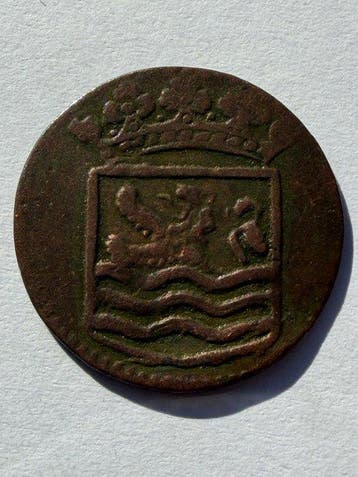 Nederlands-Indië, Zeeland. VOC Duit 1736 (Zonder, Postzegels en Munten