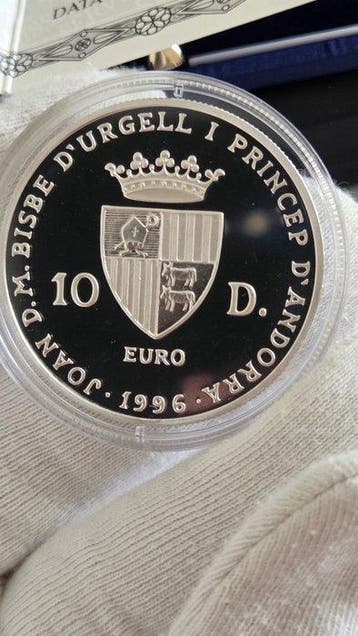 Andorra. 10 Diners 1996 25th Anniversary of Episcopal