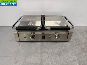 RVS Buffalo Dubbele Contactgrill Paninigrill Grill, Ophalen of Verzenden
