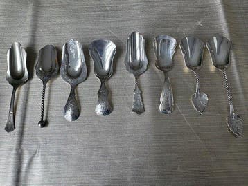 Theelepel (8) - .835 zilver - Pracht Zilver Theeduimen