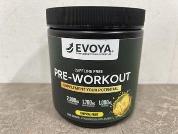 Veiling - 8x Evoya pre-workout Tropical fruit 300g