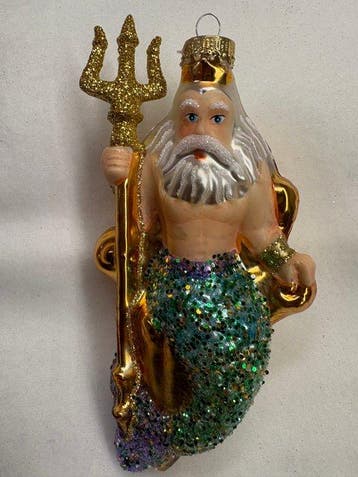 Krebs: Neptunes, handgemaakt. - Figurine de Noël - Verre, Nieuw