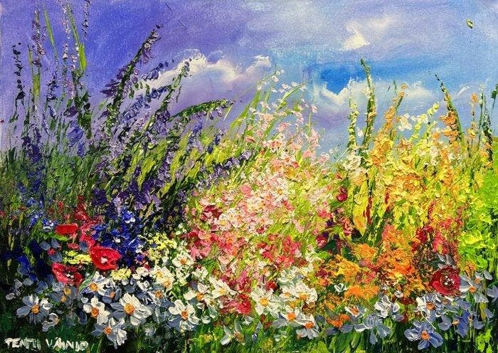 Pentti Vainio (XX-XXI) - Radiance in Bloom, Antiek en Kunst, Kunst | Schilderijen | Klassiek