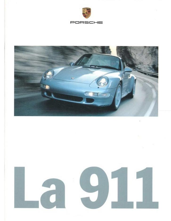1997 PORSCHE 911 BROCHURE FRANS, Livres, Autos | Brochures & Magazines