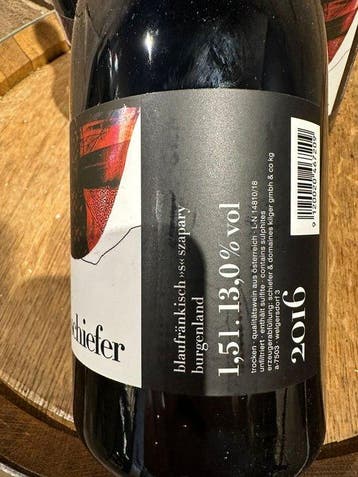 2016 Uwe Schiefer Szapary - Burgenland - 3 Magnums (1.5L), Nieuw