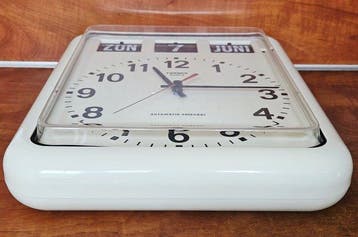 Flip klok - Twemco - Mid-century modern Plastic - 1990-2000