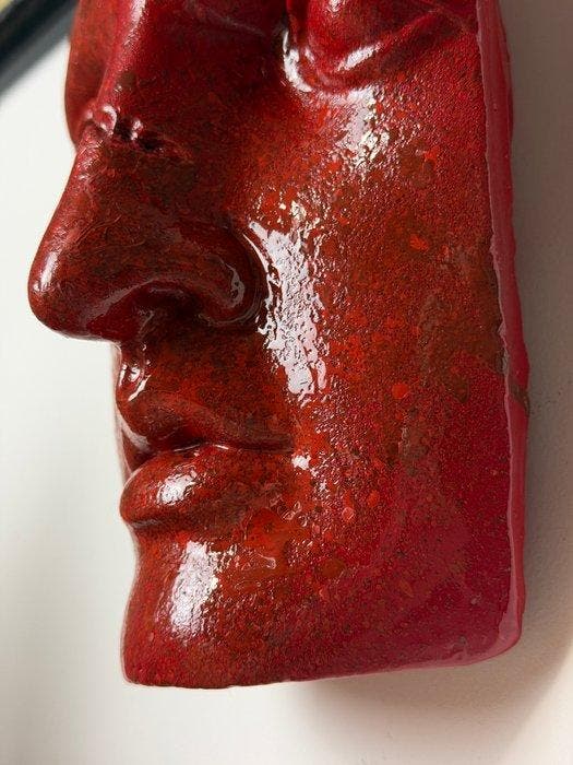 Reliëf, GREEK GOD RELIEF - 28 cm - beton, Gips - 2020, Antiek en Kunst, Curiosa en Brocante