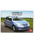 2002 CITROËN C3 INSTRUCTIEBOEKJE FRANS, Auto diversen, Handleidingen en Instructieboekjes