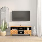 vidaXL Tv-meubel 100x33,5x46 cm massief mangohout bruin en, Verzenden, Nieuw