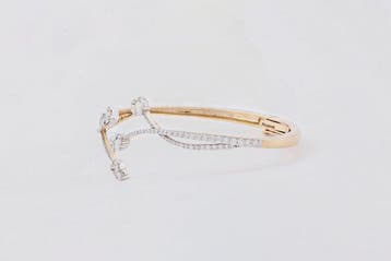 Armband - 18 karaat Geel goud, Rhodium geplateerd - 1.71ct., Handtassen en Accessoires, Nieuw