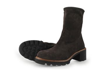 Paul Green Enkellaarzen in maat 37½ Bruin, Kleding | Dames, Bruin, Verzenden, Lage of Enkellaarzen, Zo goed als nieuw