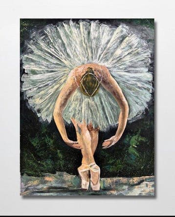 Le Trung Hau (1991) - Danseuse étoile 80 60 cm