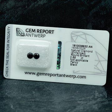 Sans prix de réserve - 2 pcs Diamant (Traitement de couleur), Handtassen en Accessoires, Nieuw