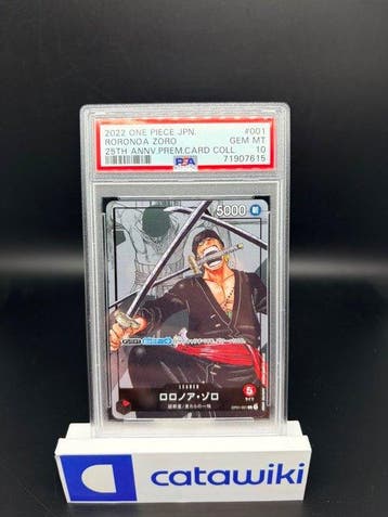One Piece Card Game Roronoa Zoro OP01-001 25th Anniversary, Nieuw