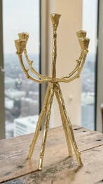 Kandelaar Rococo Stijl - Goud Verguld Boom / Tak Candelabra