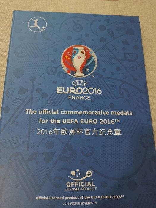 UEFA EURO 2016 - 2016 - Medaille, Aandenken aan een, Verzamelen, Overige Verzamelen