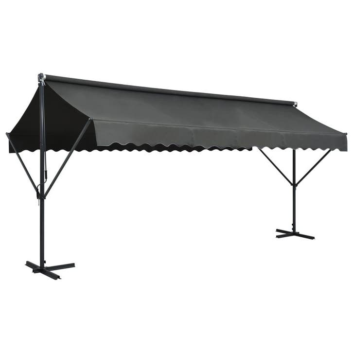 vidaXL Luifel vrijstaand 500x300 cm antraciet, Tuin en Terras, Parasols, Nieuw, Verzenden
