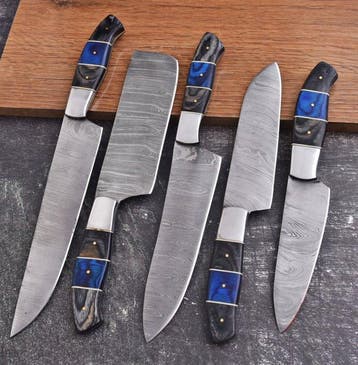 Keukenmes - Chefs knife - Pakka wood en handgemaakt