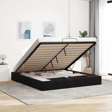 vidaXL Ottoman bedframe zonder matras 160x200 cm fluweel, Verzenden