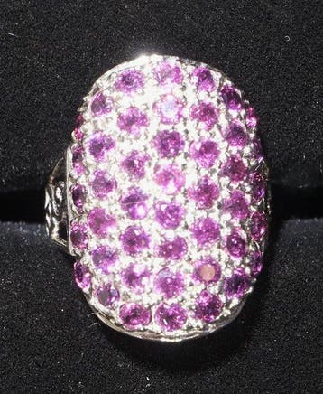 Rubis - Argent - Bague