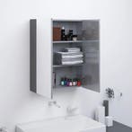 vidaXL Badkamerkast met spiegel 60x15x75 cm MDF glanzend, Verzenden
