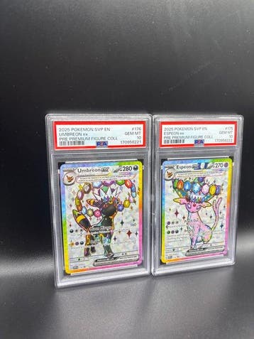 Pokémon - 2 Graded card - Noctali, Mentali Full Art Promo -, Nieuw