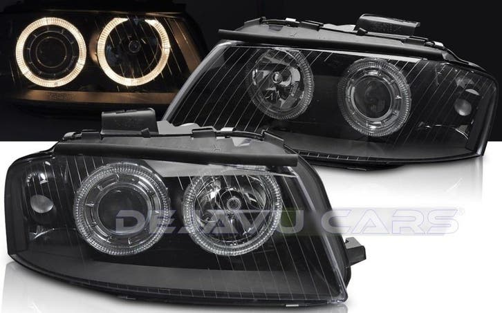 Xenon Look Koplampen met Angel Eyes voor Audi A3 8P, Auto diversen, Tuning en Styling, Ophalen of Verzenden