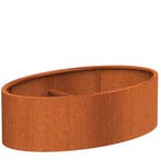 Cortenstaal plantenbak 200x120x60cm - Met bodem, Tuin en Terras, 100 cm of meer, Nieuw, Metaal, Overige vormen