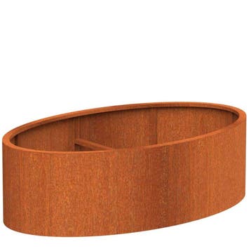 Cortenstaal plantenbak 200x120x60cm - Met bodem, Tuin en Terras, 100 cm of meer, Nieuw, Metaal, Overige vormen