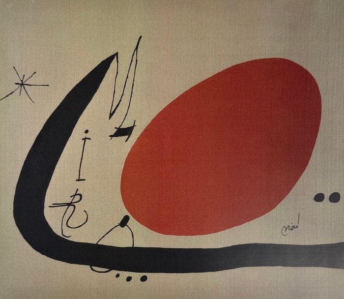 Joan Miro (1893-1983) - Composition, Antiquités & Art, Antiquités | Autres Antiquités