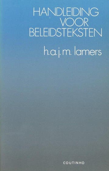 HANDLEIDING VOOR BELEIDSTEKSTEN 9789062838639, Verzenden, Zo goed als nieuw, H.A.J.M. Lamers