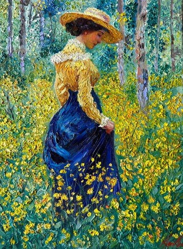 BarBeni (1981) - Elizabeth in the Garden - An Artistic