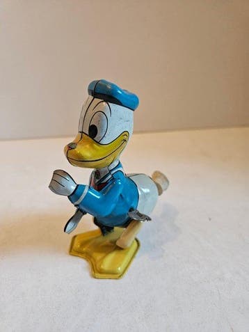 Donald Duck - 1 Wind-up Toy - Linemar Toys - 1950, Verzamelen, Nieuw