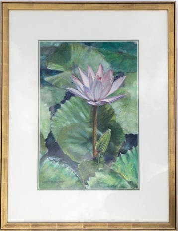 Louis Nagelkerke (1949) - Lotus flower in Bali