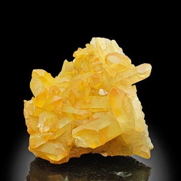 Prachtige Golden Healer oranje kwarts Kristalcluster -