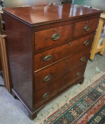 Ladekast - Mahonie - Georgiaanse mahoniecommode