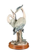 Giuseppe Armani (1935-2006) - Statue, Beeld van twee reigers, Antiek en Kunst